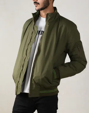 Olive Grove Bomber Jacket