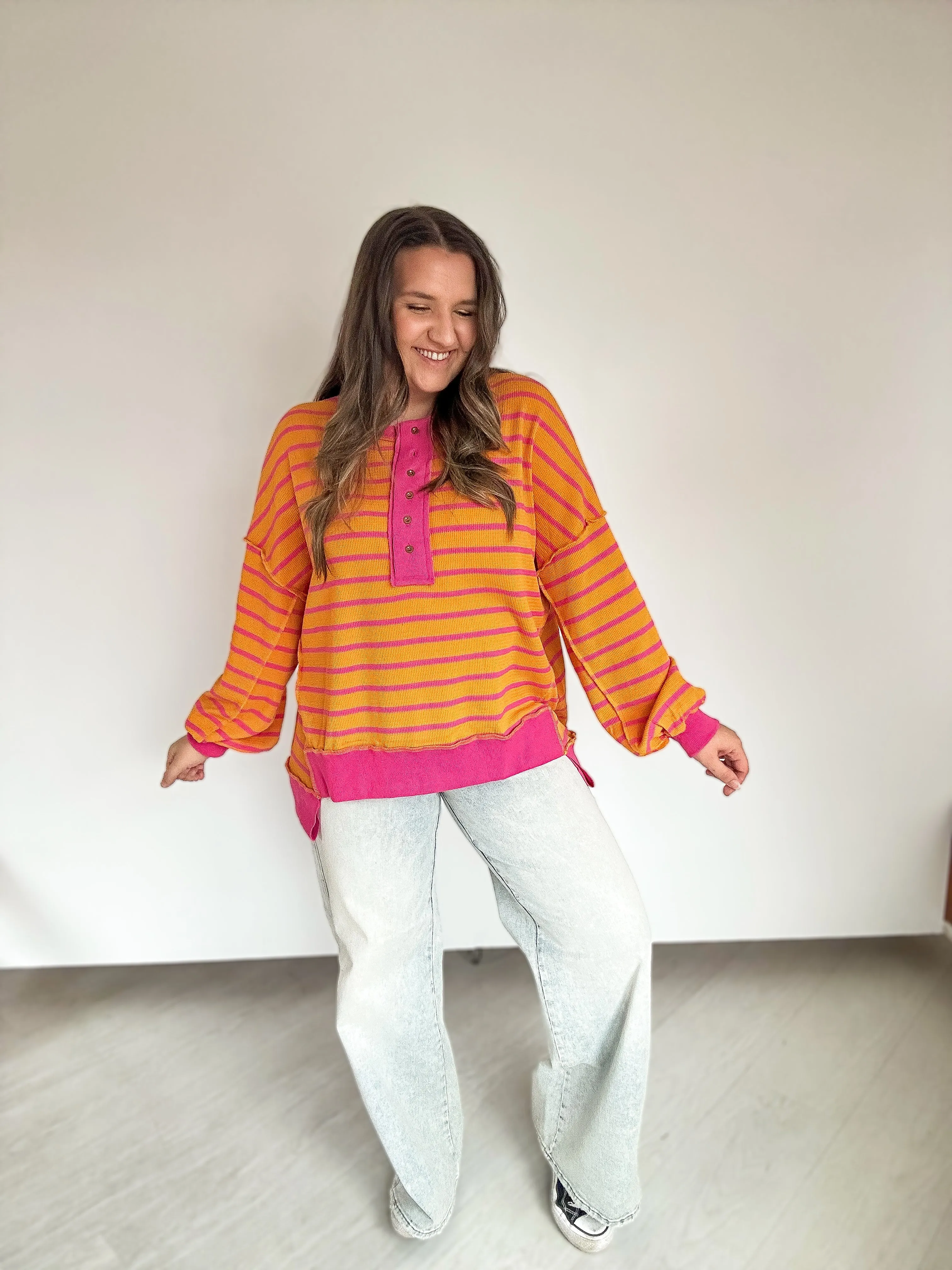 On the Bright Side Oversized Top