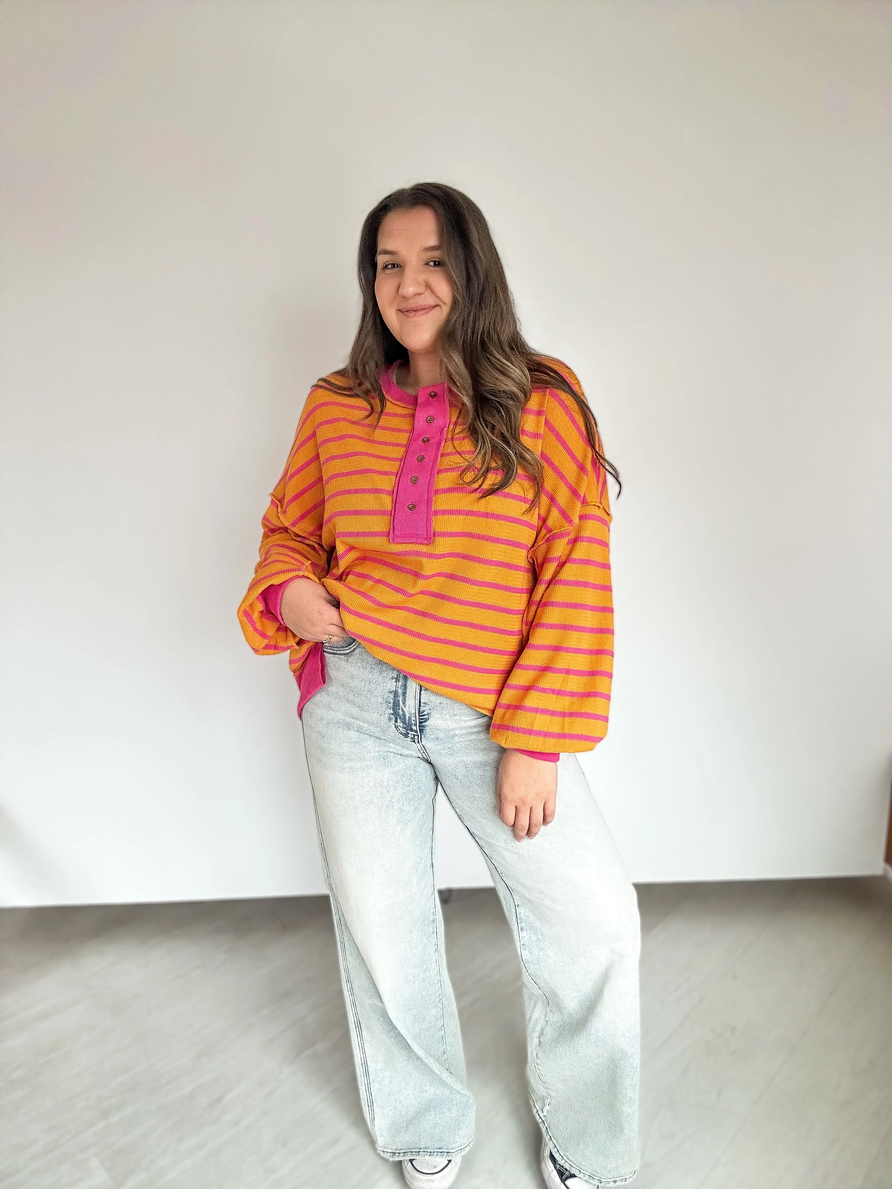 On the Bright Side Oversized Top
