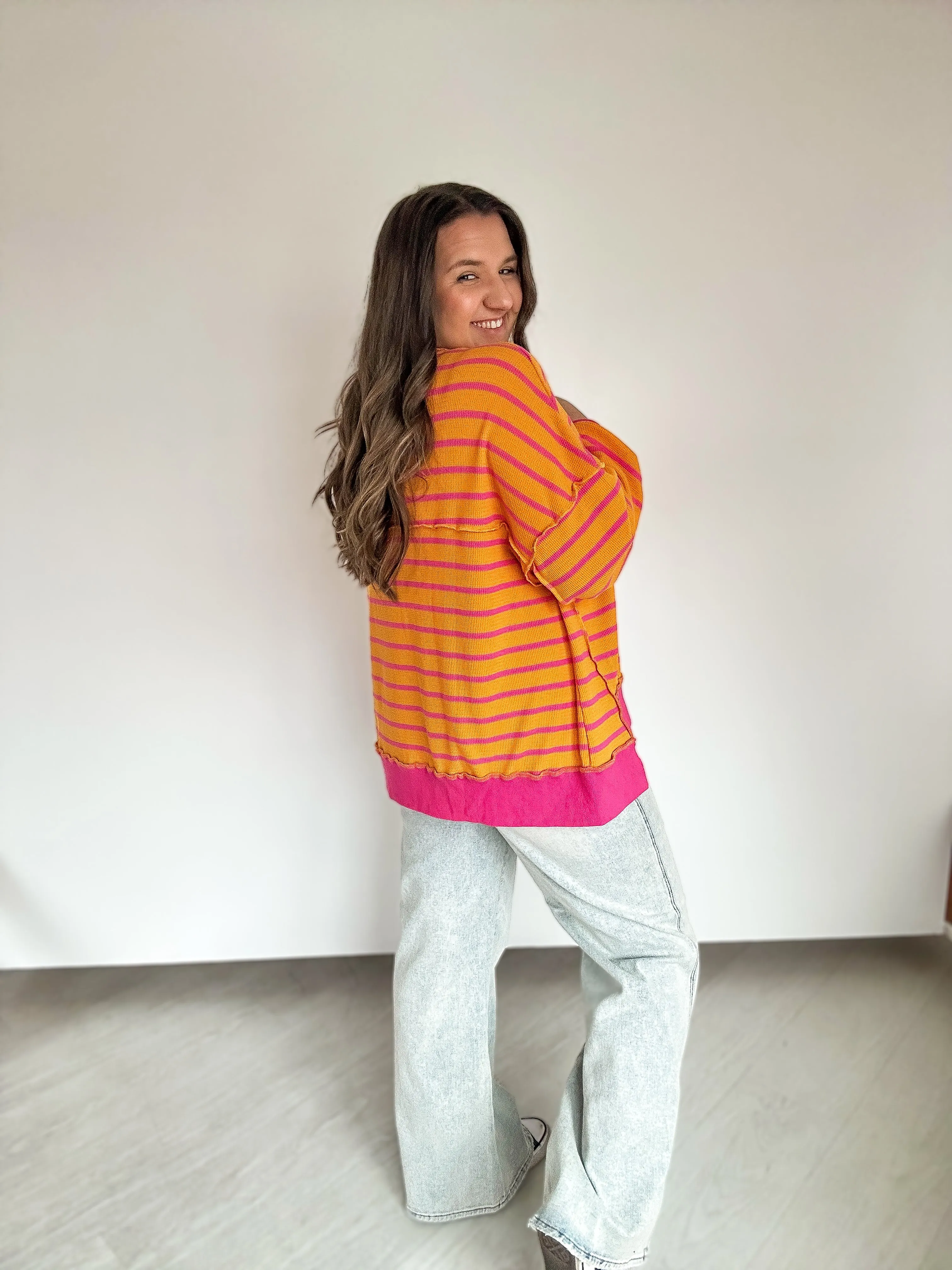On the Bright Side Oversized Top