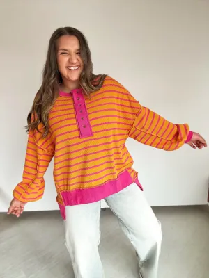 On the Bright Side Oversized Top