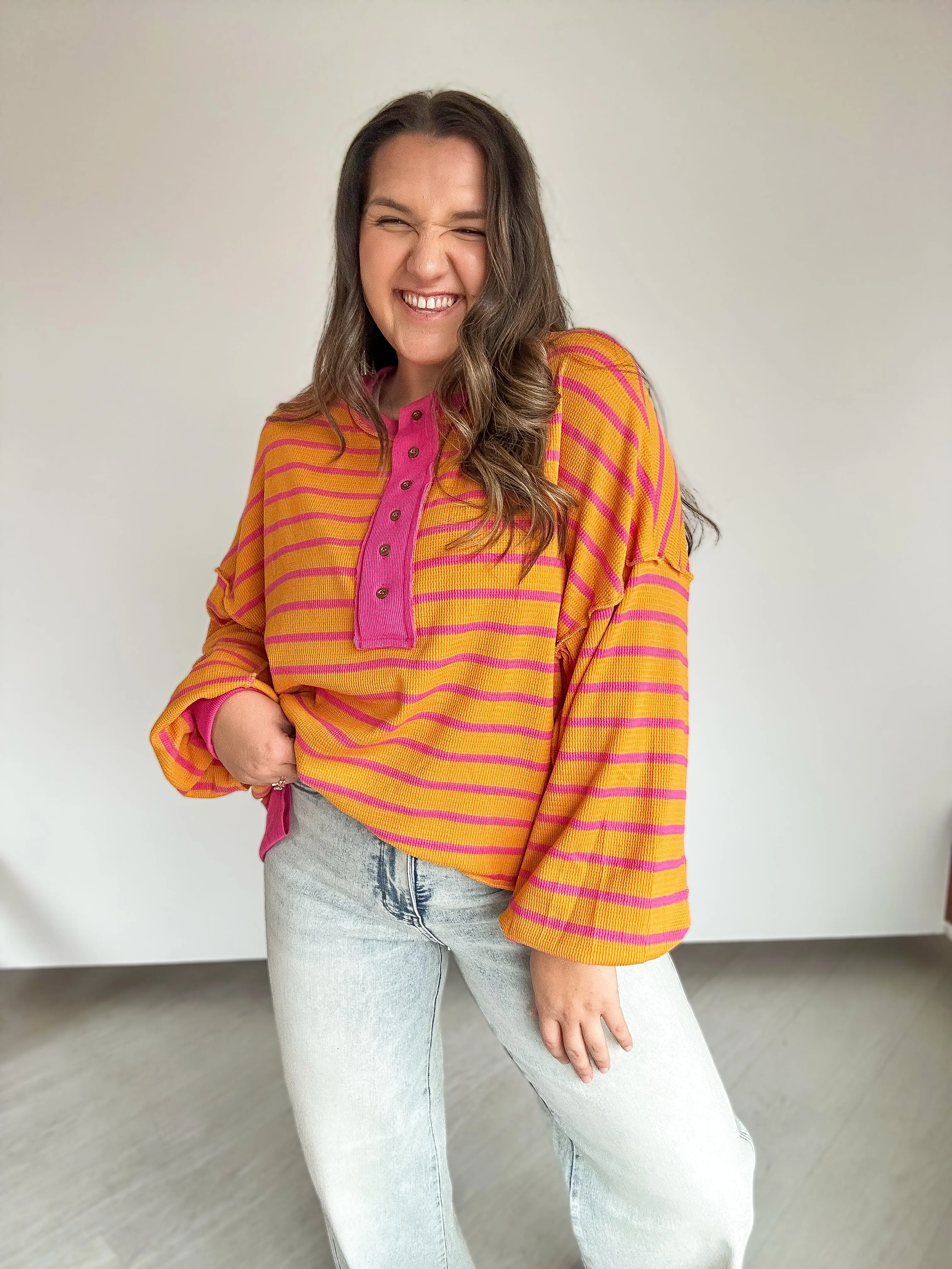 On the Bright Side Oversized Top