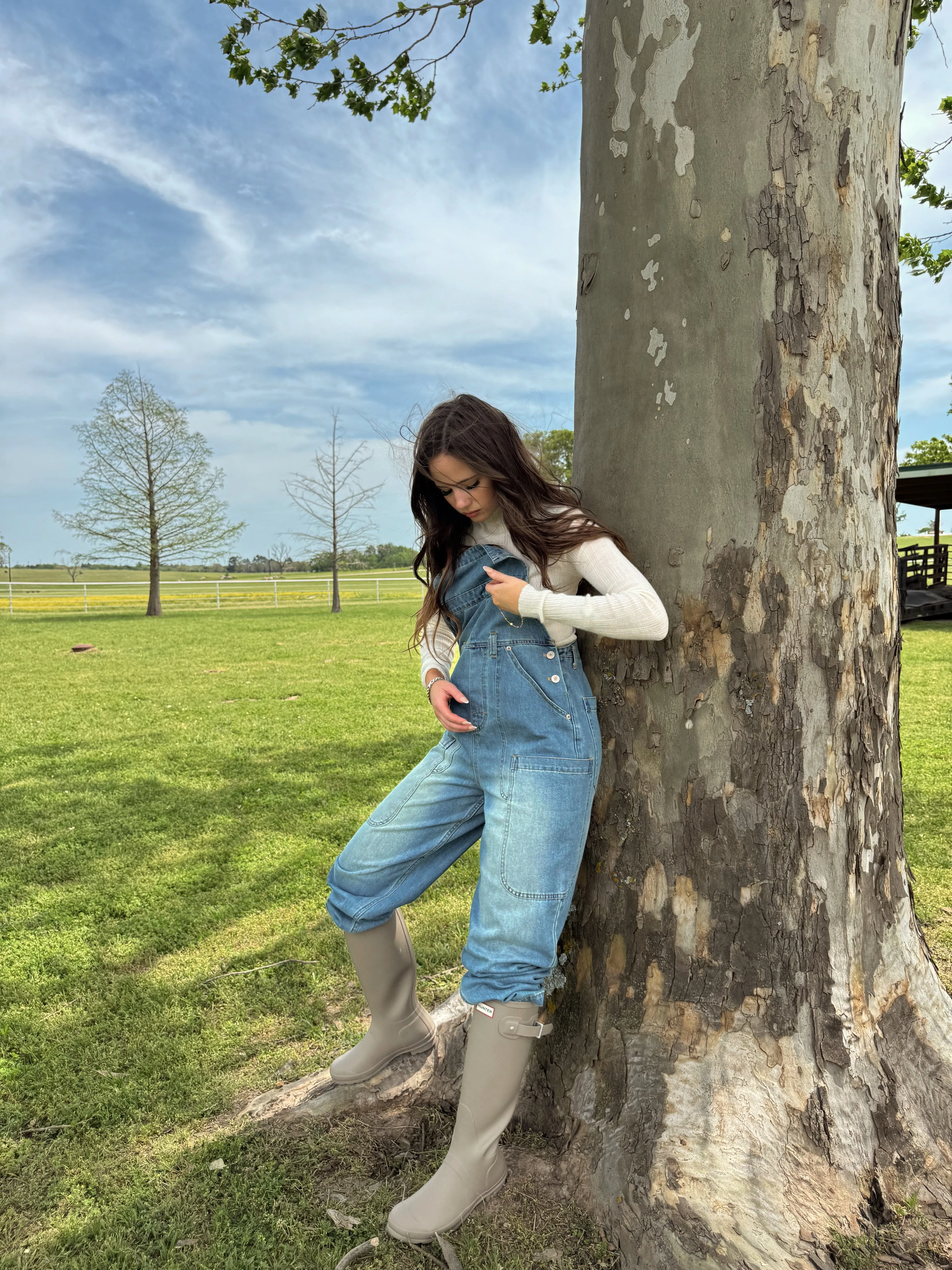 Opal Denim Overalls