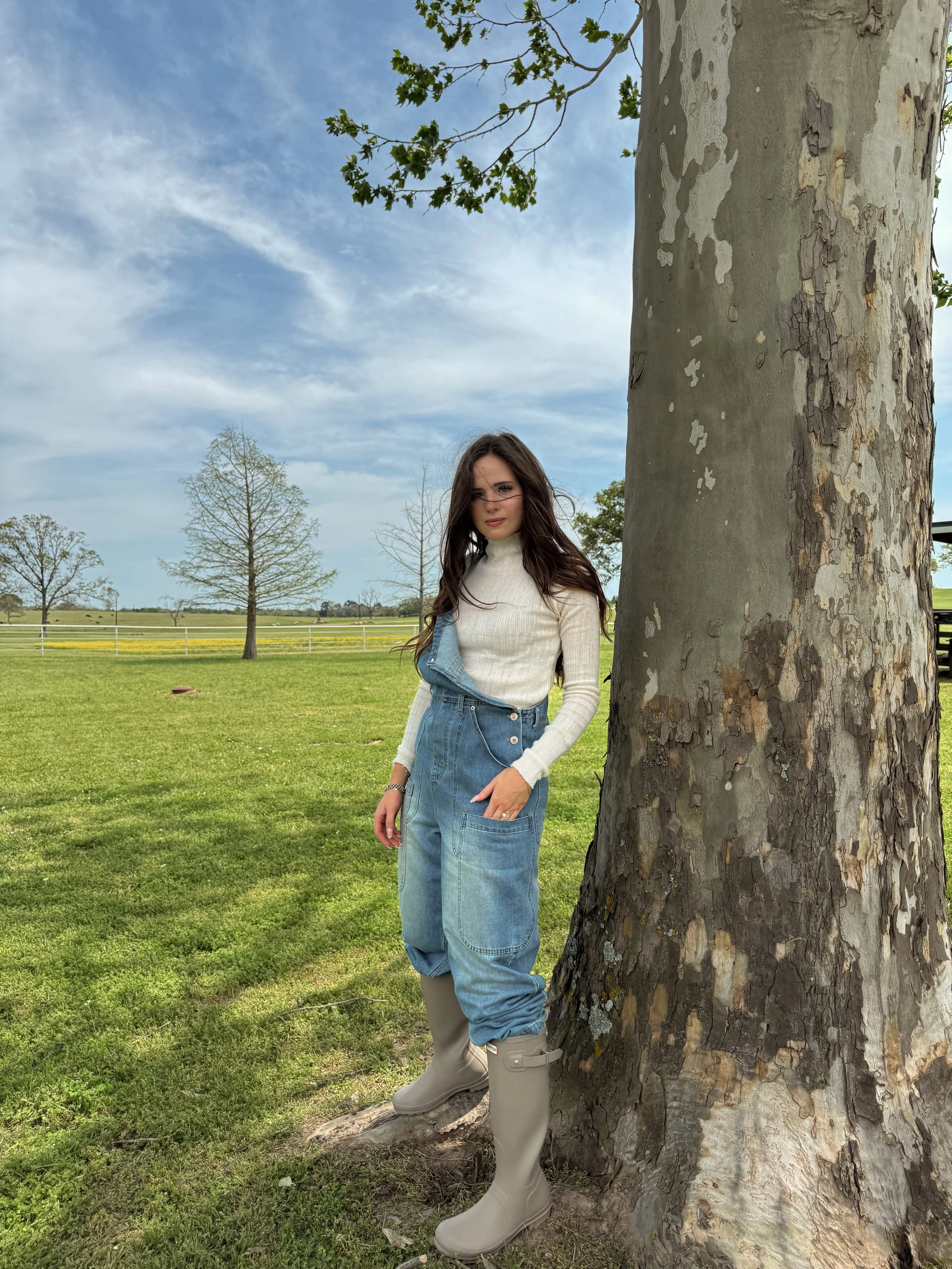 Opal Denim Overalls
