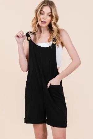 Orange Farm Clothing French Terry Short Overalls with Pockets