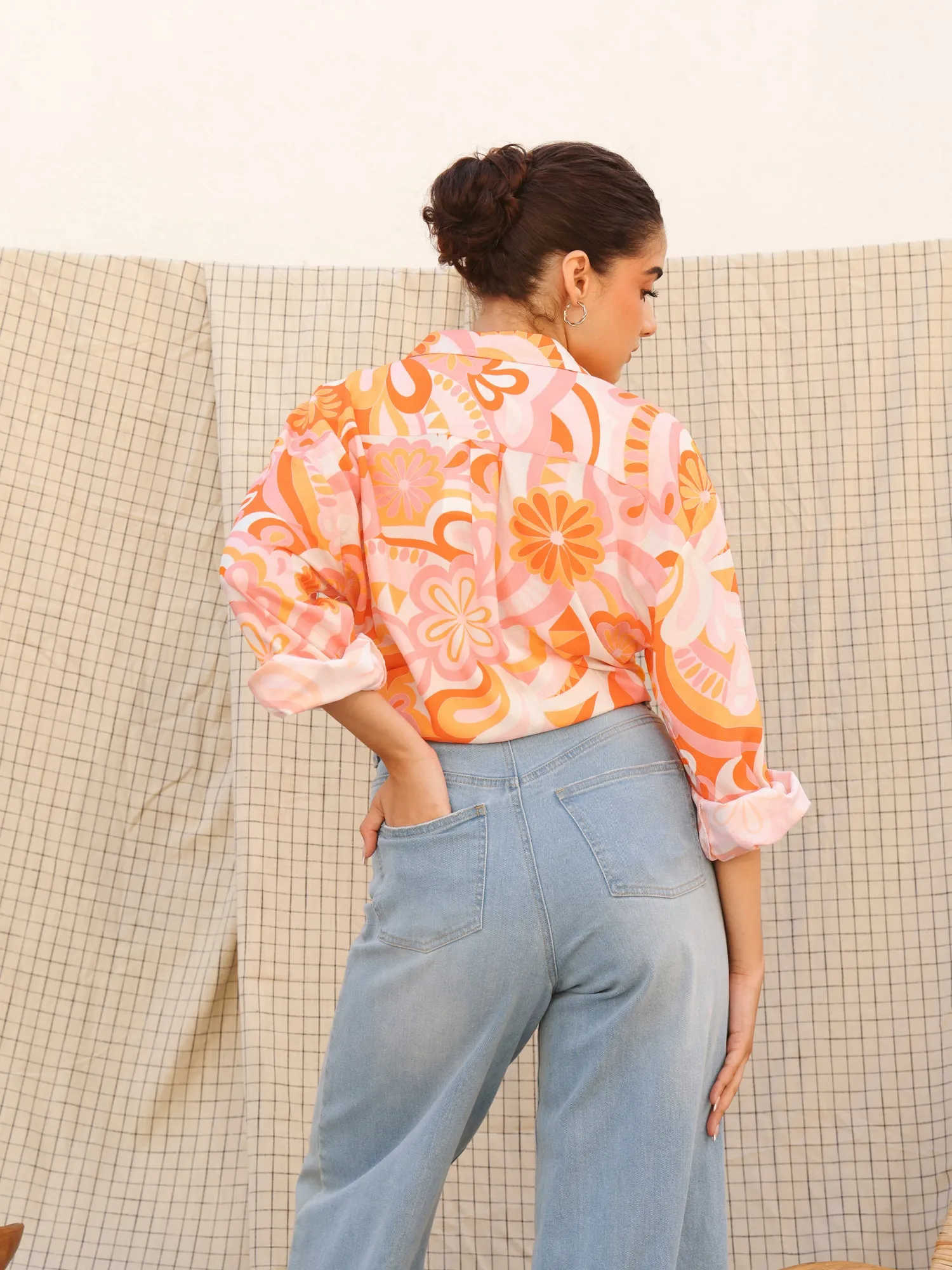 Over Sized Printed Shirt
