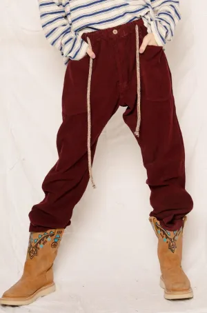 P38 Corduroy 16 Wales Deep Burgundy