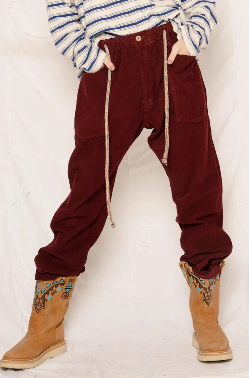 P38 Corduroy 16 Wales Deep Burgundy