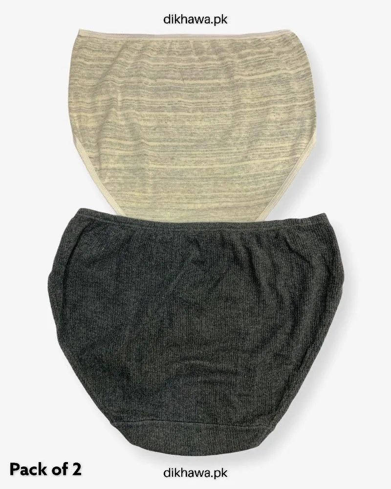 Pack of 2 Imported Stocklot Branded Cotton Panty Stretchable Cotton Lace Panty 2021