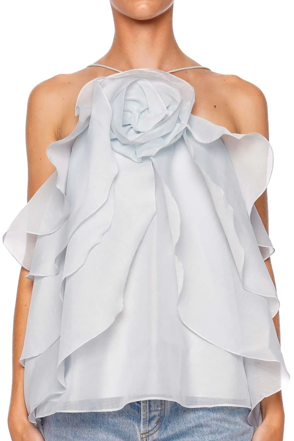 Pandorea Layered Floral Halter Top