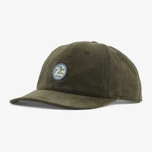PATAGONIA CORDUROY CAP - EARTH CURRENTS PATCH: PINE NEEDLE GREEN