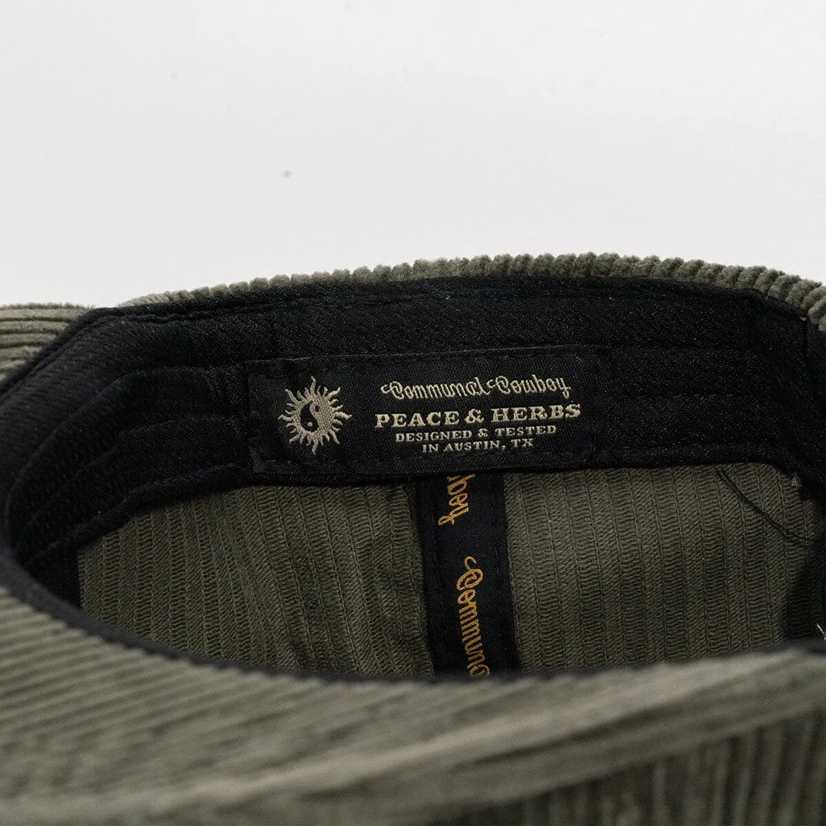 PEACE AND HERBS CORDUROY HAT