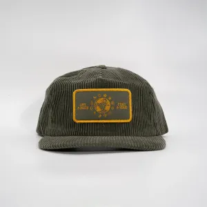 PEACE AND HERBS CORDUROY HAT