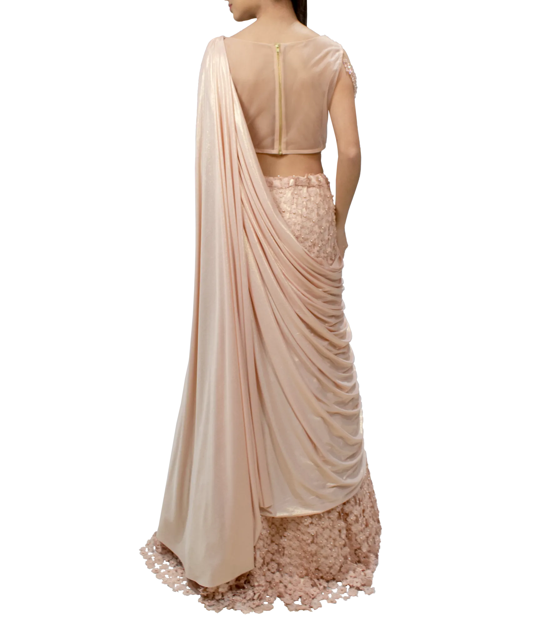 Peach lehenga set