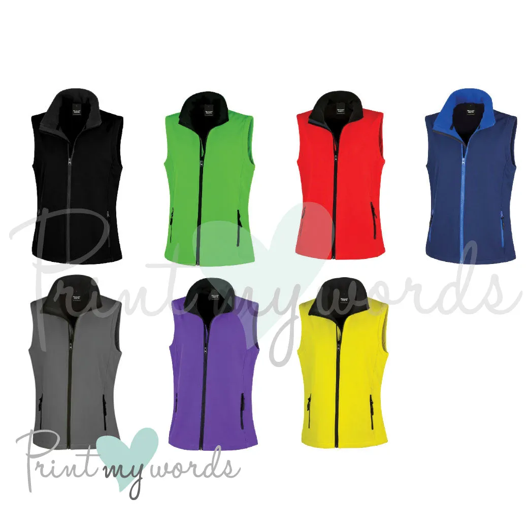 Personalised Abstract Horse Soft Shell Gilet Body Warmer Jacket