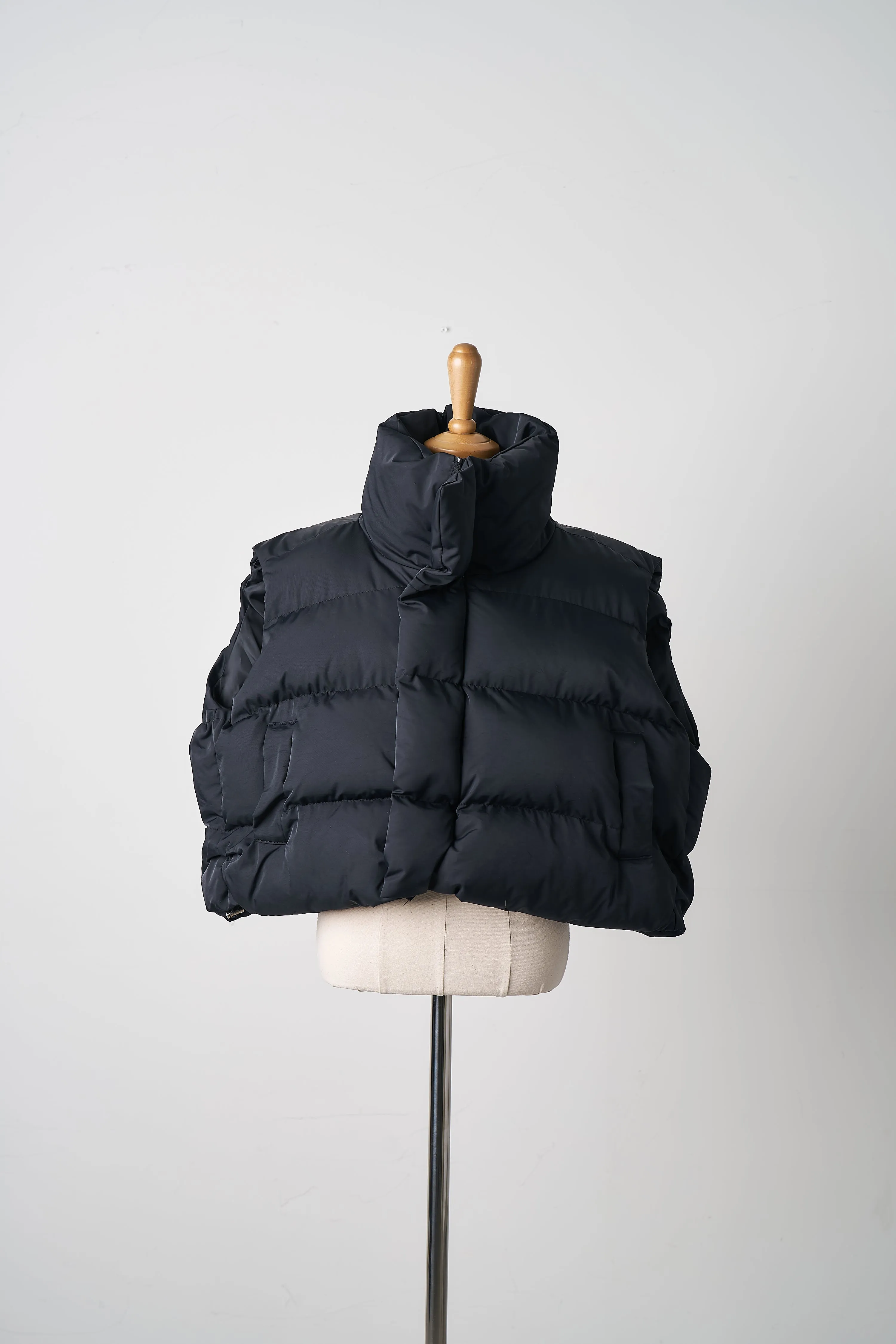 Phoebe Cropped Puffer Vest