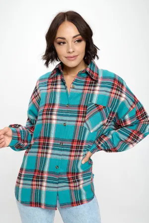 PLAID SHIRT BUTTON DOWN