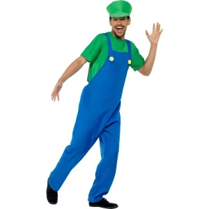 Plumber Guy Luigi Mens Costume