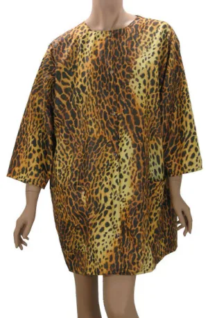 Plus Size Cheetah Salon Styling Jacket