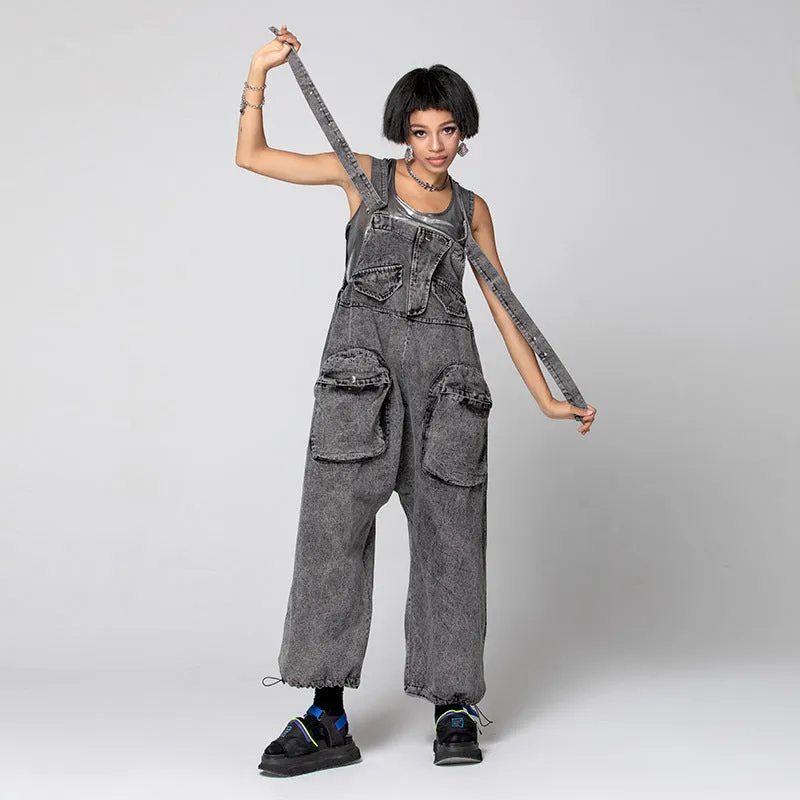 Plus Size Trendy Brand Denim Overalls