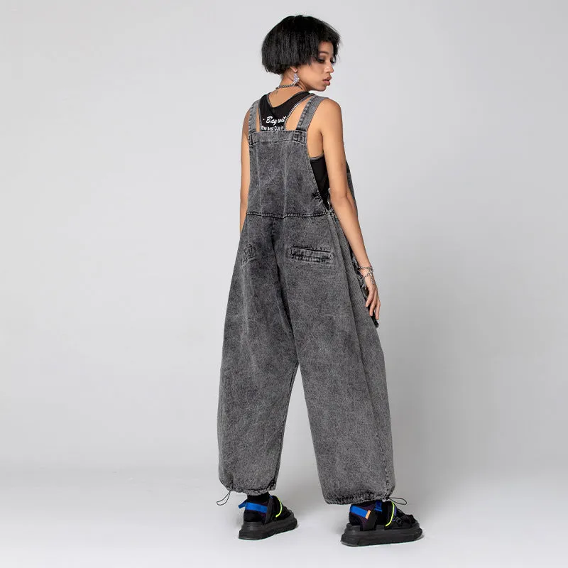 Plus Size Trendy Brand Denim Overalls