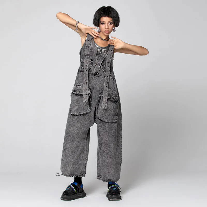 Plus Size Trendy Brand Denim Overalls