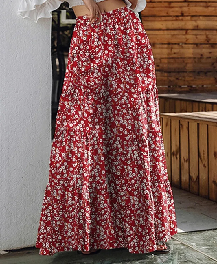 Plus Size Waist Tiered Flared Trousers 2025 Pantalon 5XL