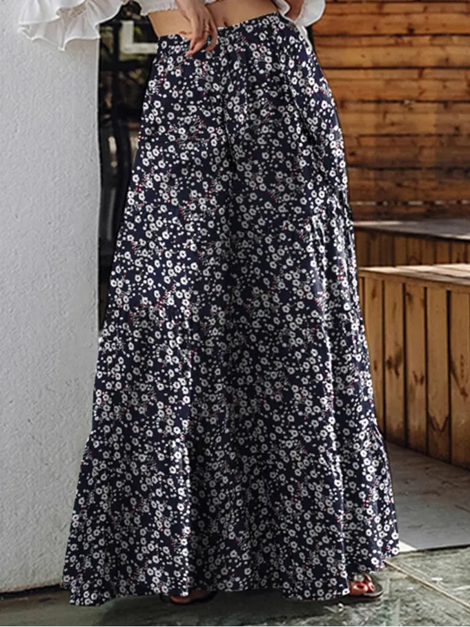 Plus Size Waist Tiered Flared Trousers 2025 Pantalon 5XL