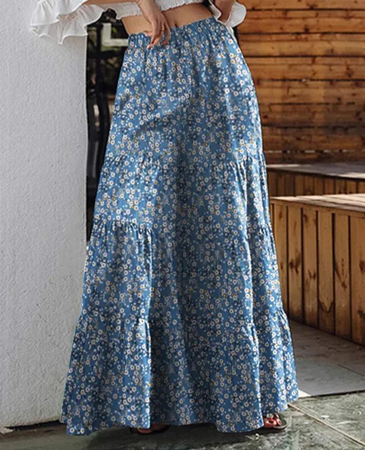 Plus Size Waist Tiered Flared Trousers 2025 Pantalon 5XL