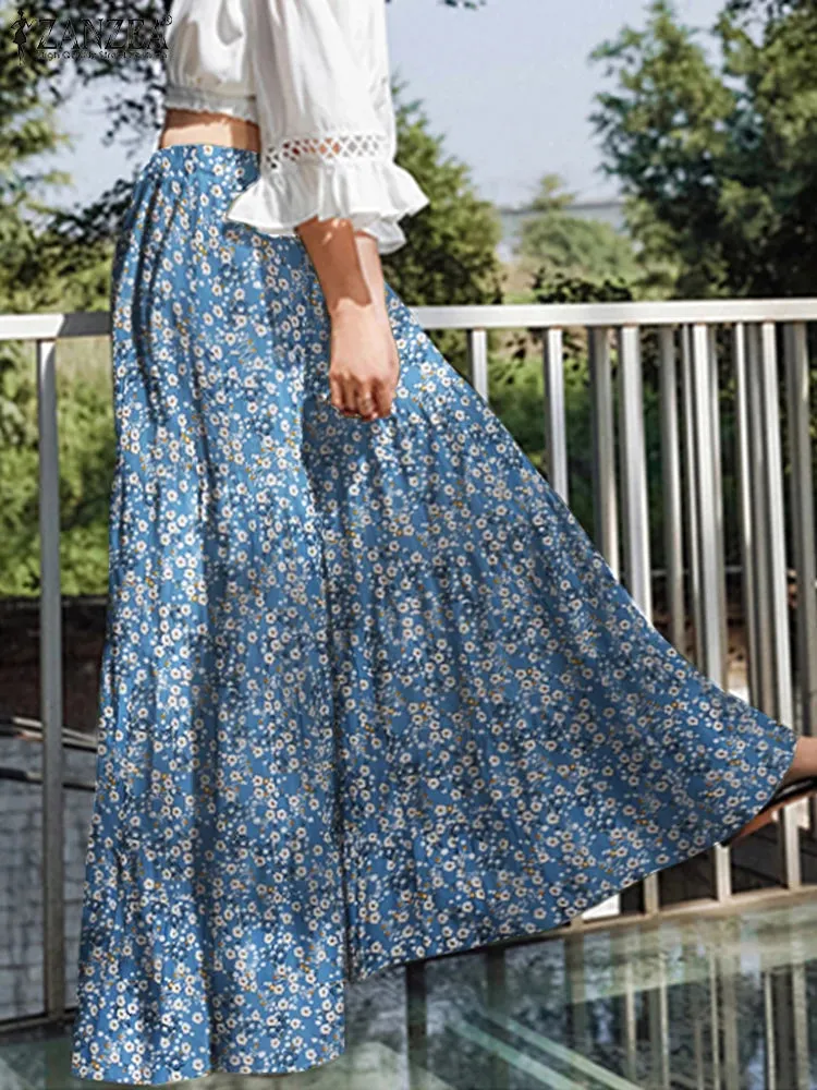 Plus Size Waist Tiered Flared Trousers 2025 Pantalon 5XL