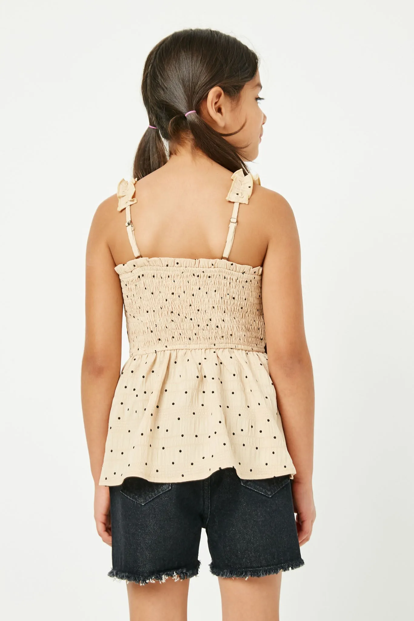 Polka Dot Textured Top