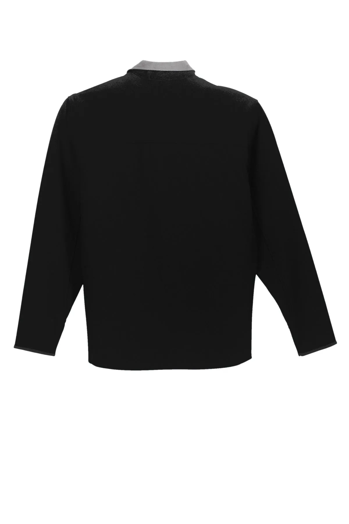 Port Authority Tall Glacier Soft Shell Jacket. TLJ790 Black/ Chrome Tall