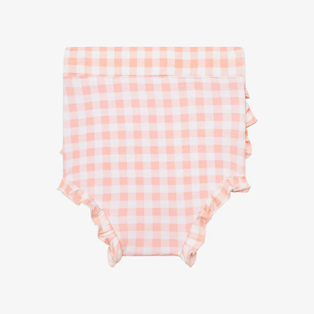 Posh Peanut Camille Ruffled Capsleeve Basic Peplum Top & Bloomer Set