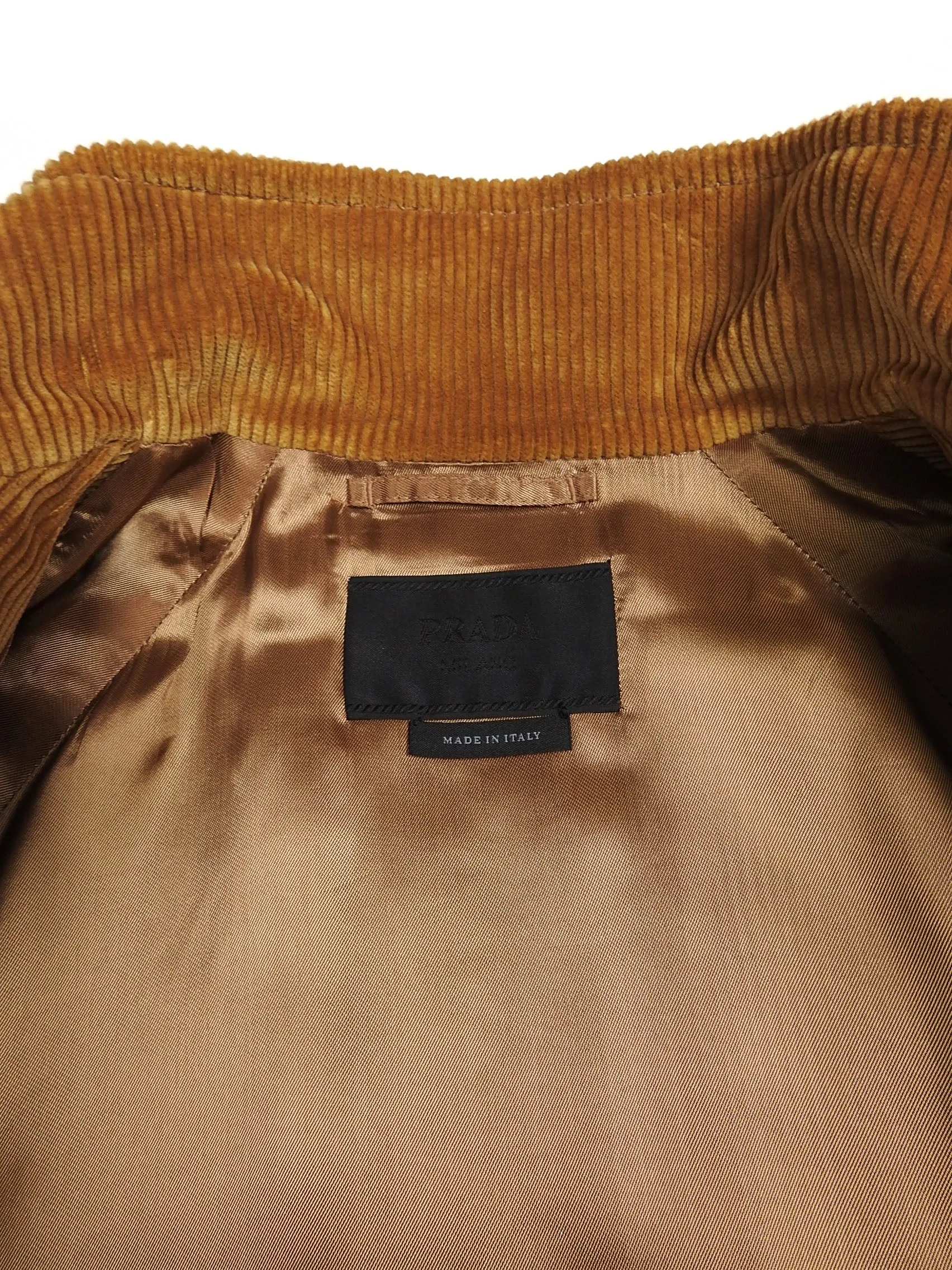 Prada Brown Corduroy Jacket Size 48