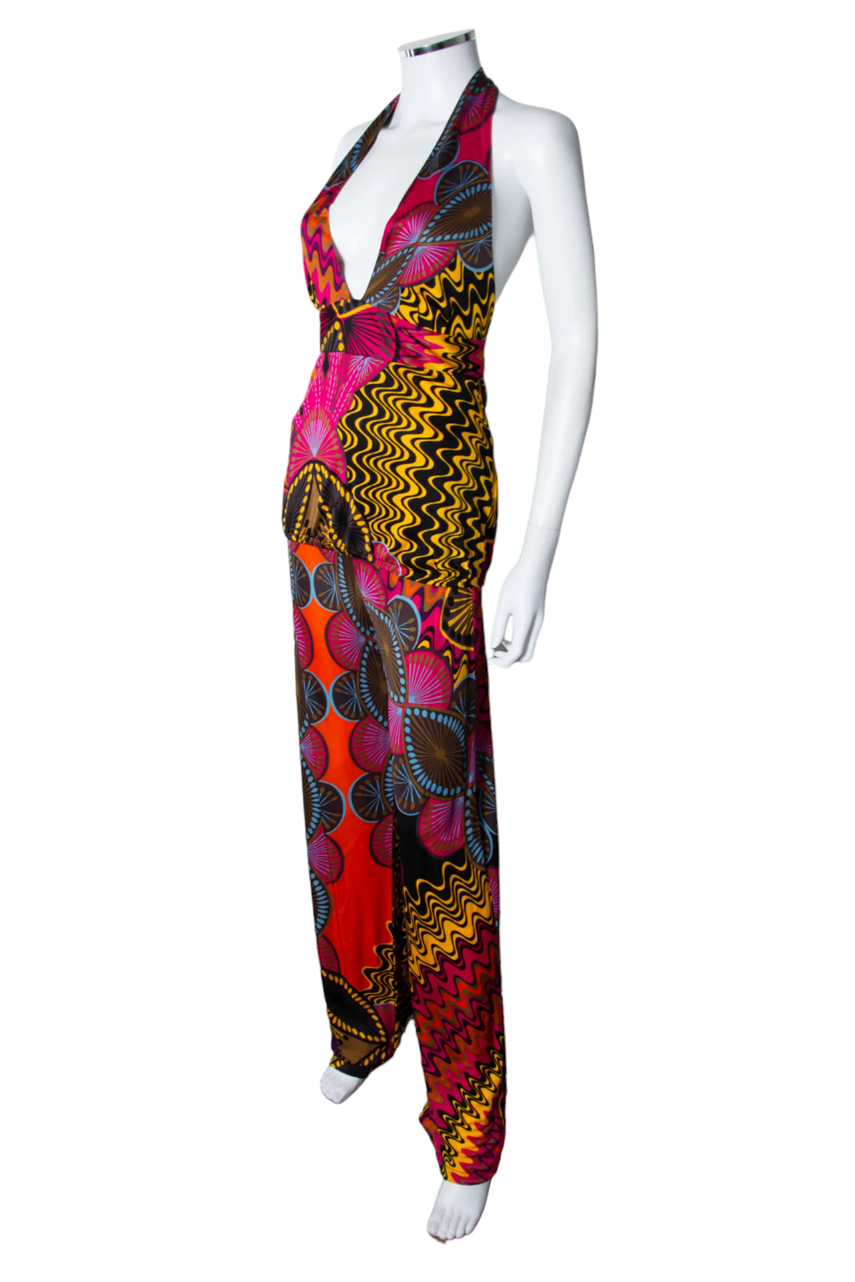 Printed Halter Set