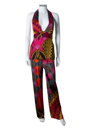 Printed Halter Set