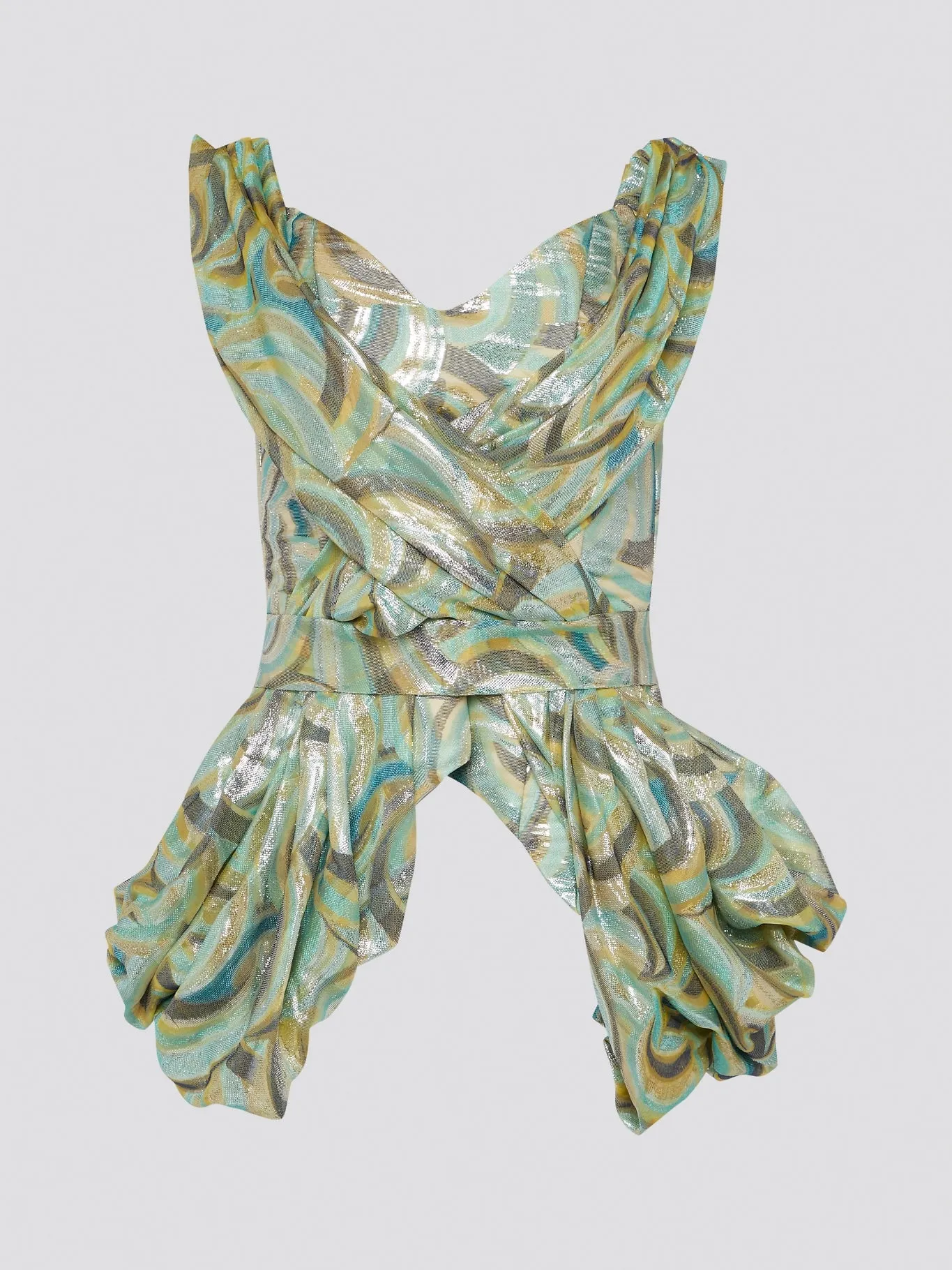 Printed Peplum Top
