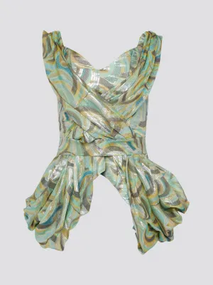 Printed Peplum Top