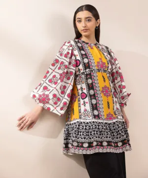 Printed Peplum Top