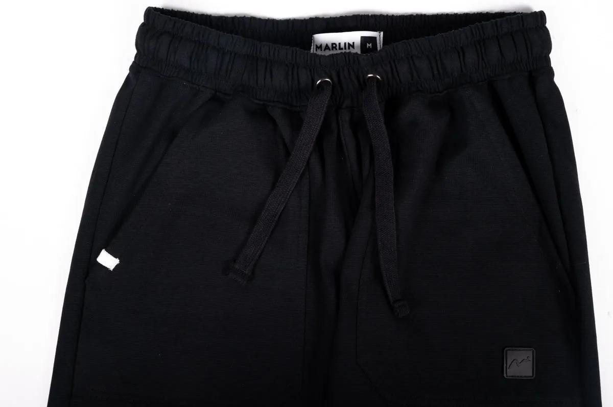 Pure Black Flex  Cotton Jersey Pajama
