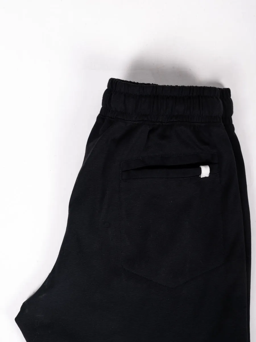 Pure Black Flex  Cotton Jersey Pajama