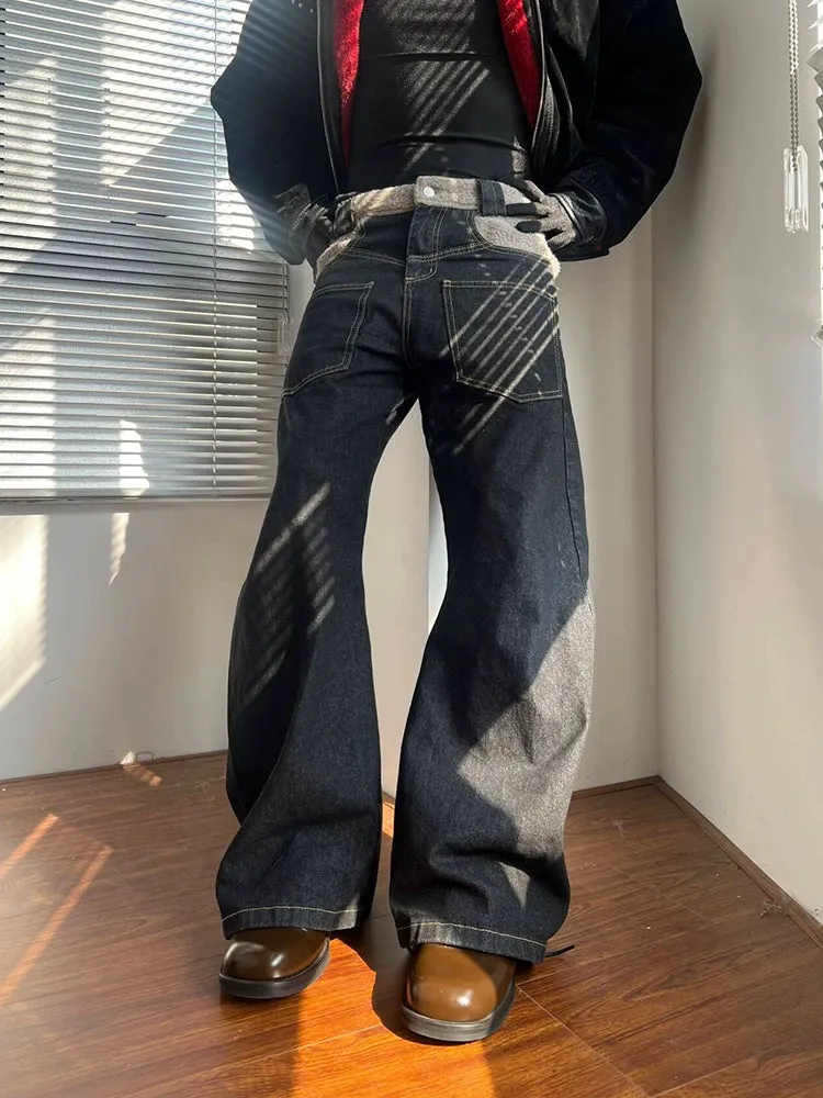 Python Leather Lapel Insulated Jacket