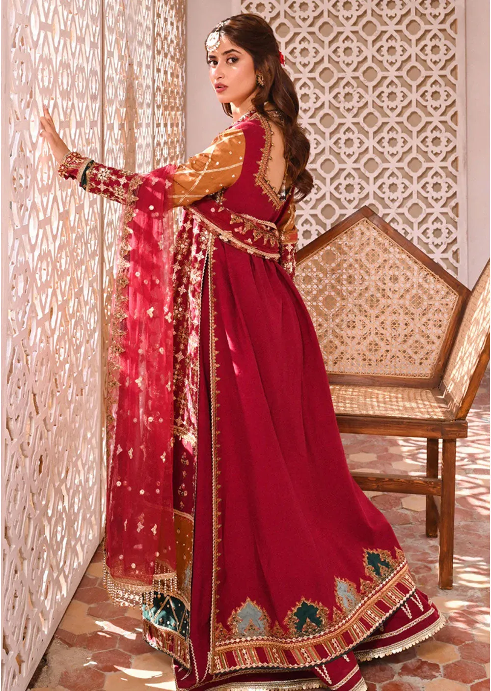 QSF-01 - RIHA - Unstitched - Sahiba Luxury Formals by Qalamkar 2023
