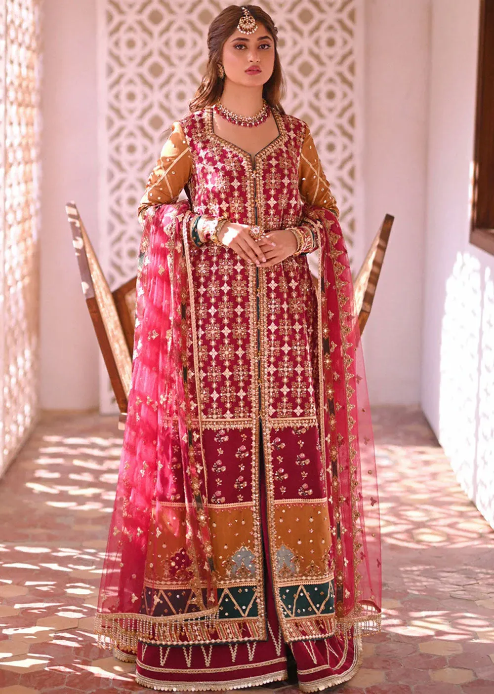 QSF-01 - RIHA - Unstitched - Sahiba Luxury Formals by Qalamkar 2023