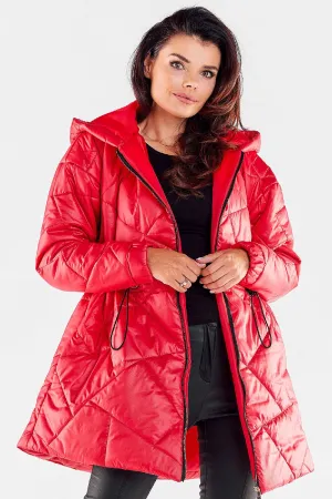 Quilted Hooded Windbreaker Jacket