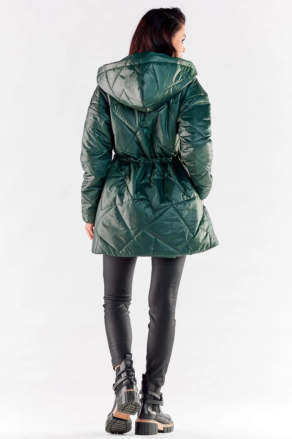 Quilted Hooded Windbreaker Jacket