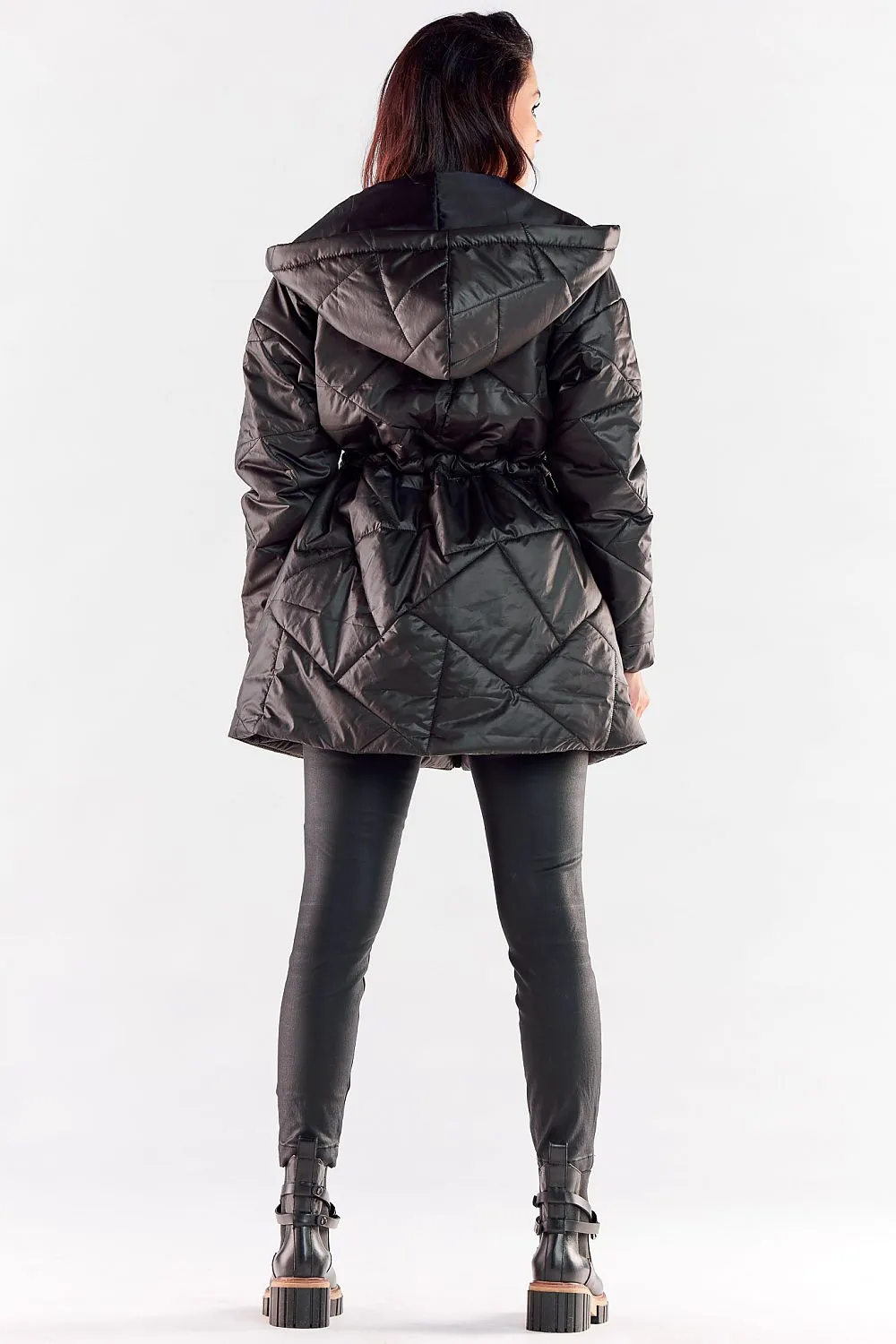 Quilted Hooded Windbreaker Jacket