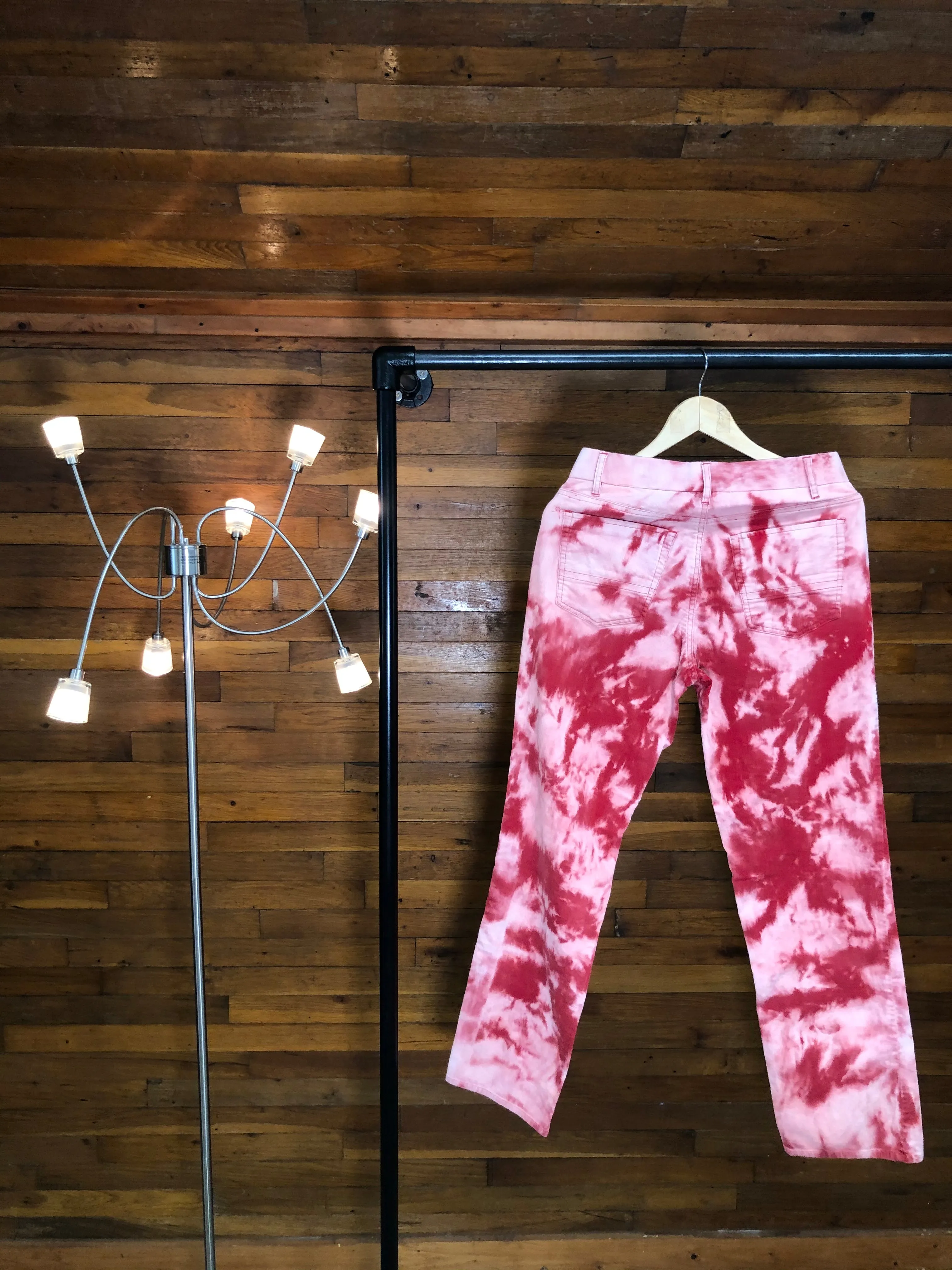 "1 of 1" Red Dyed Corduroy Pants (30x30)