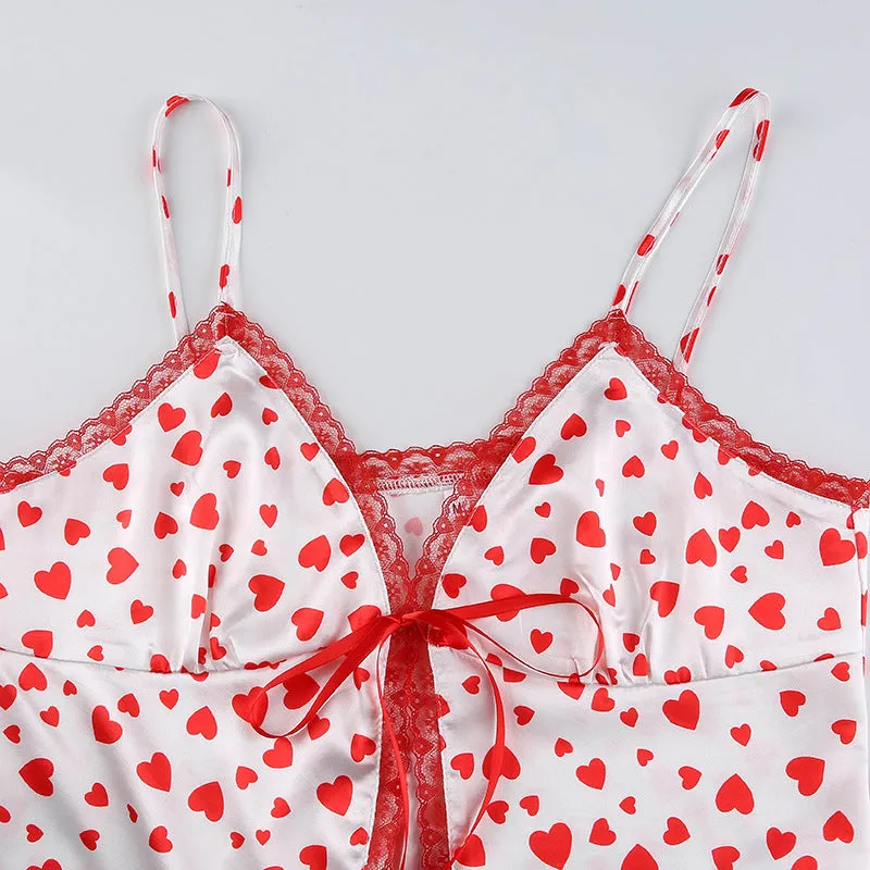 "LOVE PRINTED BOW" VEST N022605
