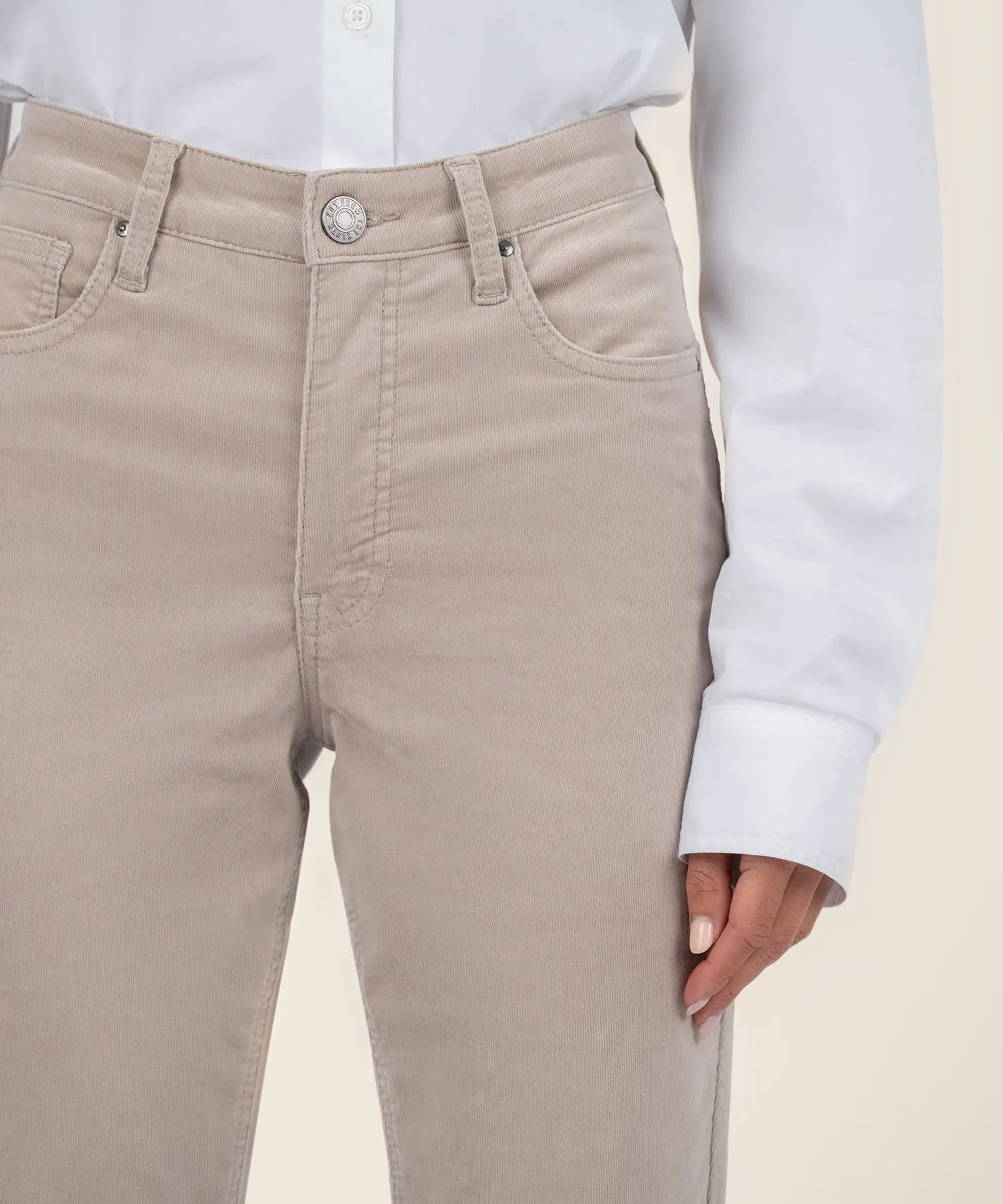 Rachael Corduroy Mom Jean, Long - FINAL SALE